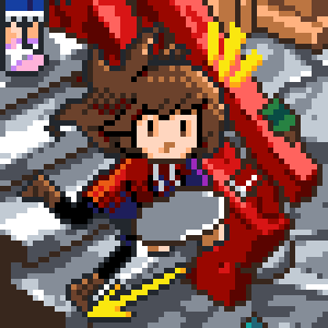 Jen's avatar as she appears on Canvas 67, as part of Flandre's artwork.