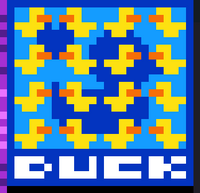 D U C K, taken from r/place and edited to look a bit better.