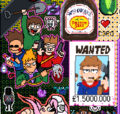 Tord wanted poster and Eddsworld characters