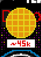 Waffle's Ego, with an image referencing their username to denote who's ego it is.