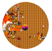 Template for fox theme canvas including fox lattice