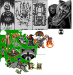 Canvas 40 Raccoon Theme - Grayscale, Tea N' Tea, and Skelly Gang collab