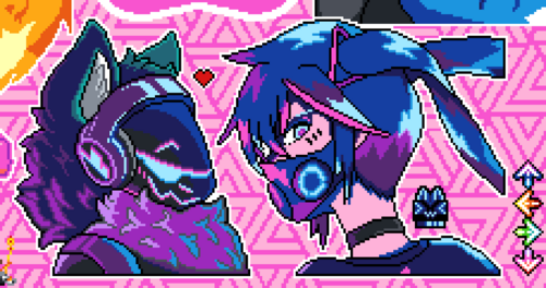 Neon Proto x Miku + (ego + DDR reference (right))