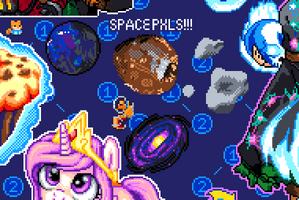 A collab between Space PXLS and Goldn.